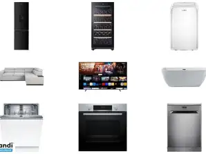 Lot de 11 unités d'électroménager  mobilier et high tech   Retours...