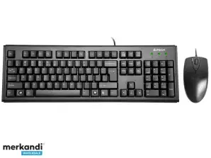 Tastatur Mus Sett A4TECH KM 72620D USB Svart