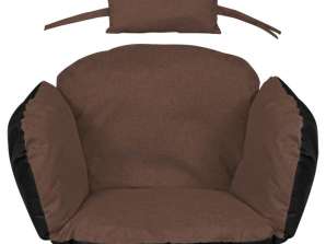 GARDEN CUSHION STORK NEST 112x113CM WITH HEADREST BROWN