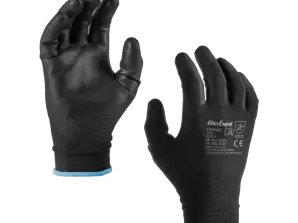 LEC RB 1016 2 Gants de travail en polyuréthane CS P002 r.9 L 2set.