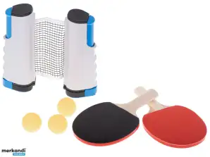 Tischtennis-Set Schläger Tischtennisnetz ausziehbar