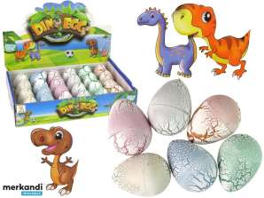 Schlüpfendes magisches Dinosaurier-Ei wächst 6cm weiß