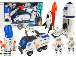 Rocket Space Ships Space Vehicles Astronauts Set