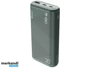 Power bank TRACER KORI 20000mAh QC3.0 PD20W GR green