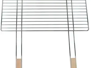 Grille du gril. Grill de maître. 58 cm x 30 cm. Matériau : Acier chromé