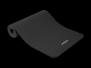 Alfombrilla de ejercicio para yoga pilates fitness 183x61cm grosor 1.5cm material NBR negro REBEL ACTIVE