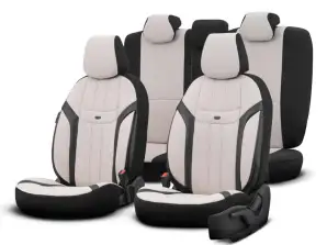Auto sēdekļu pārvalku komplekts oto swan 503 beige 3 zip