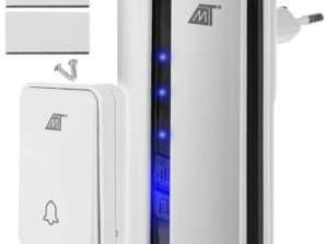 White Wireless Doorbell Malatec 23372