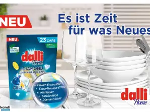 dalli Home Diamond Geschirrspül-Caps All in 1 | 23 Spülmaschinentabs
