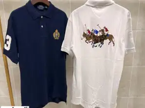 Ralph Lauren Мужская рубашка поло, белая и синяя,Размеры: S, M, L, XL, XXL