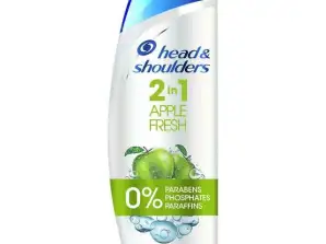 H& S Shampoo 2in1 330 ml Apple Fresh Anti-Dandruff | Fruity Aroma | Wholesaler