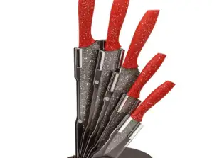 Voltz V51633A5, Cuchillo de juego 5 piezas, Revestimiento de mármol, Hojas de acero