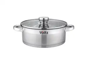 Oliver Voltz OV51210Q20, Stainless Steel Casserole, Ø20 x 7 cm- 2.0 Liters