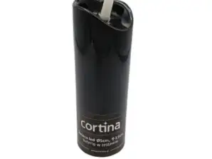 Cortina LED küünlad 12,5 ja 15 cm patareidega must UUS