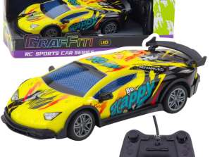 RC sportautó LED lámpák sárga 1:22