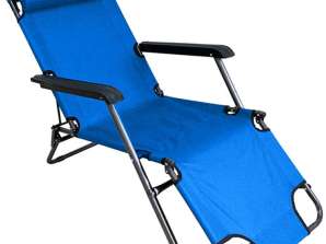 AG219E CHAISE DE PLAGE CHAISE CHAISE BLEU 1PCS / BOÎTE