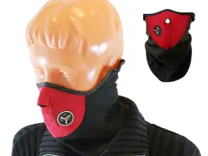 AG303H NEOPRENE MASK MOTORCYKEL, SKIDOR RÖD