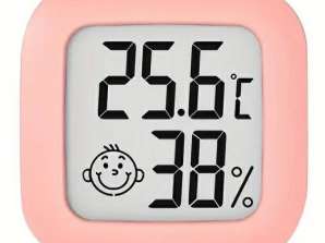 AG355C THERMOMETER KAMER HYGROMETER ROZE
