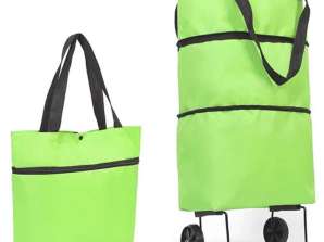 AG392 FOLDING BAG ON WHEELS GREEN