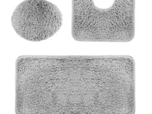 AG491I ALFOMBRILLA DE BAÑO 3el. GRIS