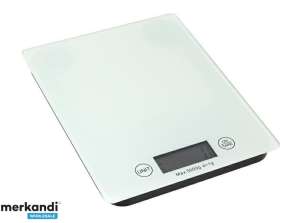 AG51M KITCHEN SCALE 5KG LCD FLAT WHITE
