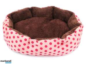 AG602A BETT MIT KISSEN ROSA 35X37