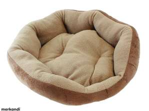 AG602C BETT MIT KISSEN 33X38 BRAUN