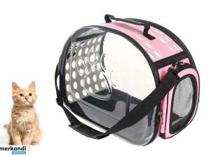 AG644R DOG TRANSPORTER PINK TRA XXL CAT