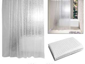 CORTINA DE CHUVEIRO AG655A 3D 180X200