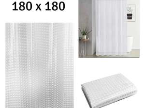 AG655D CORTINA DE CHUVEIRO 180X180CM