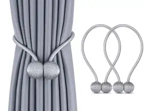 AG701 BOUCLE RIDEAU GRIS 2pcs