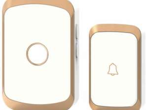 AG79F CORDLESS DOORBELL WHITE-GOLD