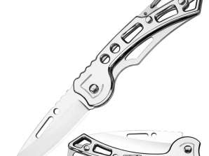AG923A KLAPPMESSER KARABINER SILBER