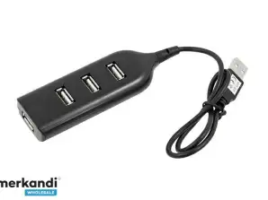 AK229 ХЪБ 4xUSB 1.1 ПРОДЪЛГОВАТ ЧЕРЕН