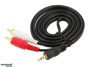 AK233 JOK KABLOSU 3,5mm-2xRCA CINCH 1,5M
