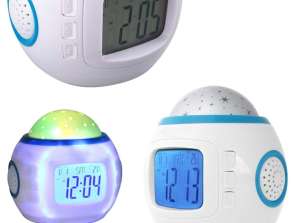 AK234 ALARM CLOCK STAR PROJECTOR 10 MELODIES