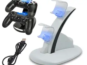 AK286D 2xPAD PS4 WEISSE DOCKINGSTATION