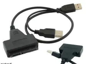 AK296A SATA КАБЕЛЕН АДАПТЕР USB2.0 DC 5.5