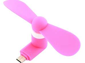 AK35I ROZE MICRO USB TELEFOON VENTILATOR