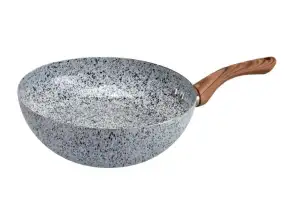Oliver Voltz Siena OV51320J26H, Aluminium Marmeren steen keramisch gecoate Wok, 26 х 10 cm.