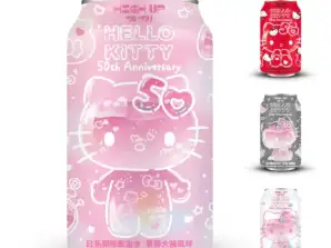 High Up Japanese Ramune Hello Kitty Sparkling Water Strawberry Daifuku flavor 330ml