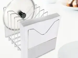 Organizador de sartenes y tapaderas