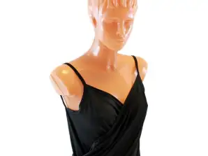 BQ29C BEACH TOWEL DRESS BLACK