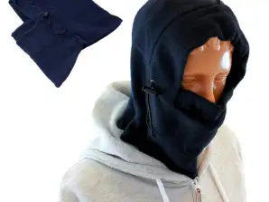 BQ42A BALACLAVA FLEECE MASKE 3in1 BLÅ