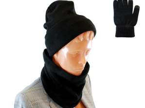 BQ52A SET CAP + GLOVES + CHIMNEY BLACK