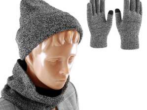 BQ52C CAP + GLOVES + MELANGE CHIMNEY