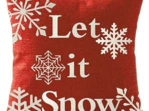 BQ68A FUNDA DE ALMOHADA LET IS SNOW