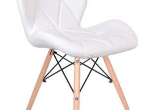 CA17B CHAIR PRESTIGE LEATHER WHITE