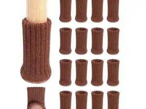 DA336 MÓVEIS LEG COVERS 16PCS CASTANHO