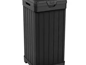 Cubos de basura Keter Baltimore 125L negro